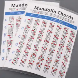 マンドリンピアノ学習マップコート紙マンドリン運指コードダイアグラムマンドリン練習マップ