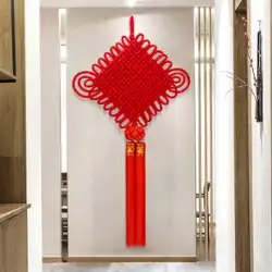 中国の結び目ペンダントリビングルーム大きなポーチ装飾品ドアにフーワード新築祝い安全装飾トランペット同心祭縁起の良い