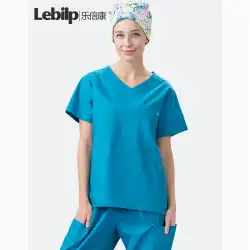 Le Beikang 手洗い服半袖男性と女性の手術服純綿パンツ手術室ブラシ手服専門の医療作業服