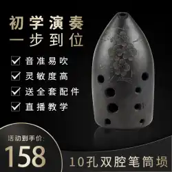 Feng の Tao Xun 改良された 10 穴 10 穴ダブルキャビティ ペンホルダー Tao Xun 初心者エントリーレベルプロのパフォーマンスレベル国立楽器