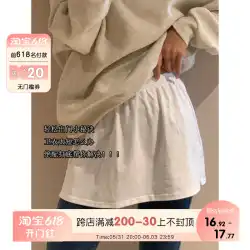 Xinbangbang 春セーターレイヤードフェイクツーピースホワイトオールマッチボトムカバーバットアーティファクト裾おならカーテンガール