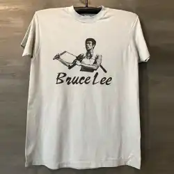 BruceLee ブルースリー アメリカン 半袖 ストリート ヴィンテージ レトロ ヘビーコットン メンズ レディース トレンド カジュアル Tシャツ