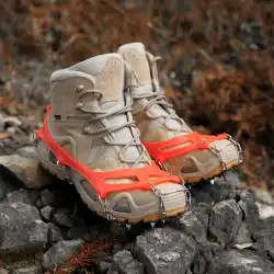 屋外アイゼン 13 歯ステンレス鋼シンプルな滑り止め靴カバー雪爪ロッククライミング用品アイスグリップ登山靴ネイルチェーン