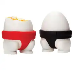 クリエイティブな相撲卵トレイ相撲下着卵シートかわいい朝食用具ホームキッチンガジェットの 2 パック