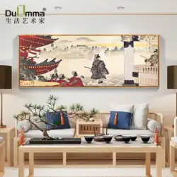 長い和風の壁掛け絵画日本の芸者サムライ相撲日本の店の壁の装飾絵画畳浮世絵壁画