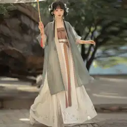 Zhipei オリジナル漢服の女性 [Xi Qingtang] 宋代の宋 Mofu Zi ウエスト スカート プリント春夏本物