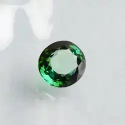 宜昌天然水晶ブラジル産青緑スイカトルマリン裸石リング表面 3.57 カラットすべてきれいな宝石レベル