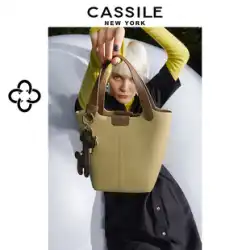 Cassile Cassile バケットバッグ女性 2023 レザーポータブル野菜バスケットショルダーバッグ大容量メッセンジャーバッグ女性