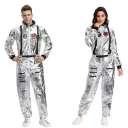 Umm na ハロウィン大人の放浪地球宇宙服宇宙飛行士コスプレカップルドレスアップステージ衣装