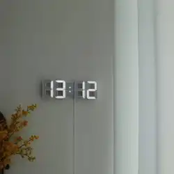 イン韓国のシンプルな 3D 発光 LED デジタル時計時計スマートクリエイティブ多機能壁時計デスクトップ電子目覚まし時計