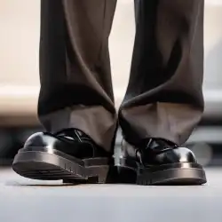 MRA ダービーシューズ メンズ ロートップ マーティンブーツ 英国風 ラウンドトゥ ビッグトゥシューズ ブラック ツーリングシューズ 厚底 カジュアル 革靴