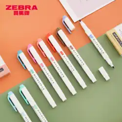 日本 ZEBRA ゼブラ 蛍光カラーペン 蛍光ペン WKT7 マーカーペン マーカーペン ライトカラー 蛍光マーカーペン 大容量 ハンドアカウントペン カラーペン 学生用