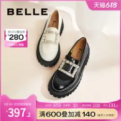 Belle ローファー レディース ブラック 小さめ 革靴 レディース 革靴 英国風 スリッポン JK シューズ 3HHB6AA2