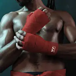 Jiurishan ボクシング包帯 5 メートルストラップ男性ムエタイ三田ハンドガード布ファイティンググローブと手を縛った手の保護具を巻いた