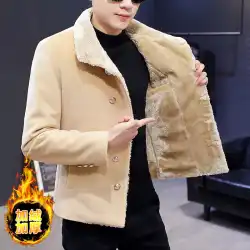 冬模造ミンクファーメンズ韓国スタイルスリムプラスベルベット厚い毛皮コート若者トレンド毛皮コート