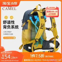キャメル屋外軽量登山バッグ大容量プロフェッショナルハイキング防水トラベルバッグ超軽量バックパックバックパック