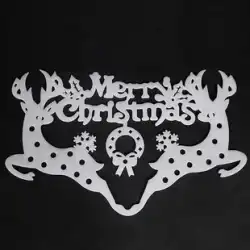 クリスマス新年新年の装飾ウィンドウステッカースノーフレークフェンス鹿ガラスステッカーウィンドウステッカークリスマスレイアウトフォームステッカー
