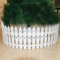 クリスマス ツリー デコレーション フェンス ホワイト フェンス 木製 クリスマス ホワイト フェンス 屋内シーン レイアウト 装飾品