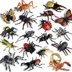 子供のシミュレーション昆虫おもちゃ動物モデル蜂クモトンボトカゲサソリバッタアリカマキリ装飾