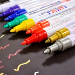ガンプラ マーカーペン ミリタリー ハンドメイド 制作ツール 着色補色塗装 金銀ペイントペン 12色