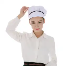 シェフ帽子女性キッチン衛生作業帽子抗油煙食堂レストラン食品ベーカリーベーキング通気性防塵