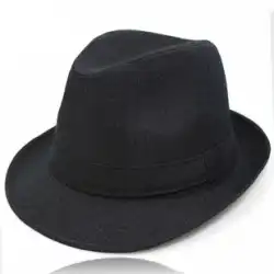春と秋の老人の帽子、メンズ布製シルクハット、夏の中年老人の帽子、おじいちゃん、ジャズハット、お父さん、紳士の帽子。