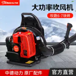 Xinghu 2ストロークヘアドライヤーガソリン消火器バックパックハイパワー除雪機落葉脱雪