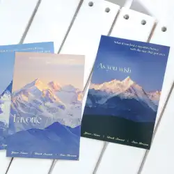 山に飛び込むポストカード高級文学芸術感ロマンチックな風景イギリスの雰囲気手会計素材カードグリーティングカード