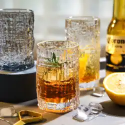 シェリ 繊細な木柄のガラスカップ 家庭用ドリンクカップ 飲料ジュース ティーカップ 外国ワイン ビールカップ 高級感