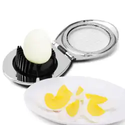 送料無料 304 ステンレス鋼ワイヤーツーインワン卵カッター多目的卵スライサーファンシーカット保存卵