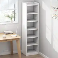 本棚棚床シンプルな家庭用多階建てリビングルームキャビネットロッカー狭いスリットの小さな本棚を壁に収納