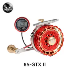 OBEST 65-GTX いかだ釣りリールフルメタルヘビーおよびマイクロ鉛磁気減速ベルトデジタルディスプレイ放電力釣りリール釣りリール