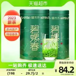 2023 新茶 Gongyuan 緑茶 Mingqian プレミアム Biluochun Tea 蘇州春茶 Yunwu 早春の芽 250 グラム