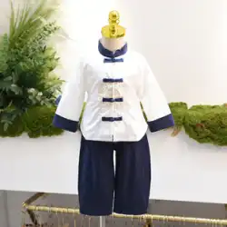 子供の古代衣装漢服ベビー中国風唐スーツツーピース春と秋の新しい男の子の衣装カンフーシャツスーツ