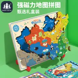 中国地図子供用パズル 3 から 6 歳磁気パズル女の子のおもちゃ磁気世界男の子の誕生日プレゼント
