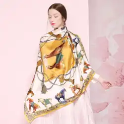 Qinqu シルクスカーフ女性の新しい杭州蚕シルクハイエンドギフトスカーフ大きな正方形のスカーフ母チャイナショール