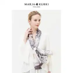 MARJAKURKI マリアグッチシルクスカーフ女性の夏の母高品質マルベリーシルクスカーフギフトボックス