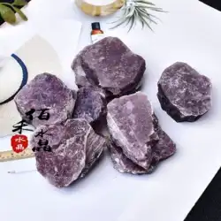 天然紫雲母フレーク原石装飾リチウム雲母鉱石標本石教育標本奇妙な石コレクション