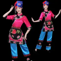 2023 春夏新作女性大人のトゥチャ族、ミャオ族、ヤオ族、イー族の民族舞踊衣装