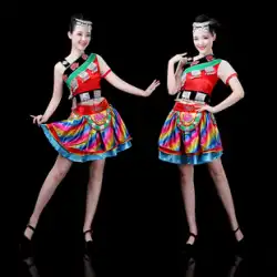 2023 新ミャオ族ダンス衣装広西チワン族自治区雲南省少数民族パフォーマンス衣装チワンとイー衣装大人女性