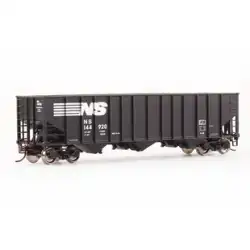 ミリオンシティ HO アメリカンシリーズ模擬金属ホイール 100 トン 3 出口黒色石炭漏斗車列車モデル