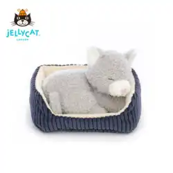 英国jELLYCATお昼寝子猫ぬいぐるみかわいいコンパニオンギフトギフト人形赤ちゃん人形
