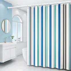 浴室の浴室のシャワーカーテン防水布カーテン防カビフリーパンチング肥厚シャワーパーティション浴室の特別なドアカーテン