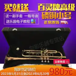 送料無料本物のバイリントランペット楽器上海吹奏楽工場バイリン中間リン銅トランペット M9105-PJY