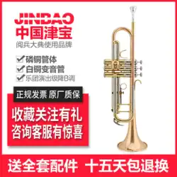 Jinbao トランペット楽器プロのパフォーマンスグレード子供大人の吹奏楽ダウン b-tune 真鍮リン銅トランペット楽器
