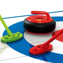 テーブルカーリング子供用屋内ボードゲームおもちゃ19センチメートルドライランドアイスホッケー家族親子グループビルディングスポーツを拡大する