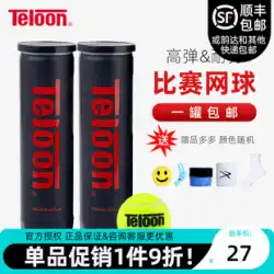 Teloon Tianlong テニス パウンド P4 ショックウェーブ コンペティション 缶詰 高価格 バウンス良好な空気圧フット 4 パック