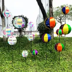 Xibao カラフルな風ボール 6 色風回転ボール風車不動産公園幼稚園活動屋外装飾ゲーム