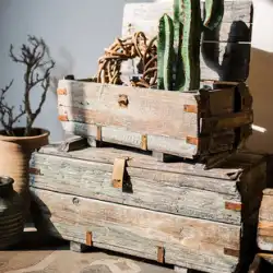Juhan アンティーク古い木箱の変遷装飾木箱花の収納仕上げディスプレイ中国の撮影小道具