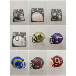 本物のバルク RIDDELL アメリカンフットボール周辺機器コレクション NFL チーム小さなヘルメットおもちゃの装飾 1/4